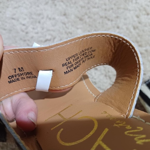 BEACH by MATISSE NEW Calf-Hair Toe Ring Sandals - Picture 8 of 8